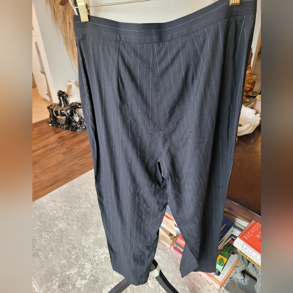 Dolce & Gabbana Charcoal Pinstripe Trousers - Picture 2 of 4